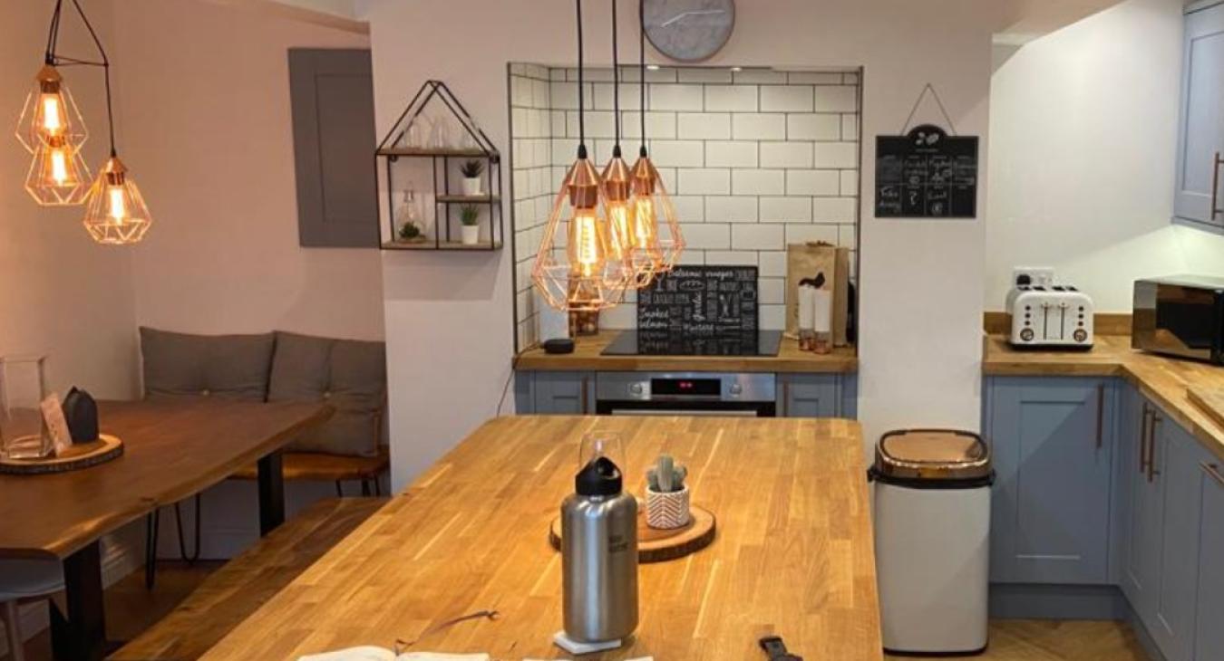 Kitchen diner with Kitchen Lighting upgrades - JP Electrical Huddersfield